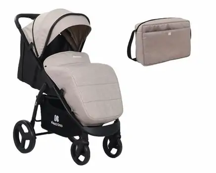KikkaBoo Pushchair Eva Beige საბავშვო სასეირნო ეტლი