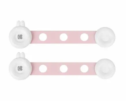 KikkaBoo Multi-Purpose safety locks 2pcs Pink - კარადის ჩამკეტი