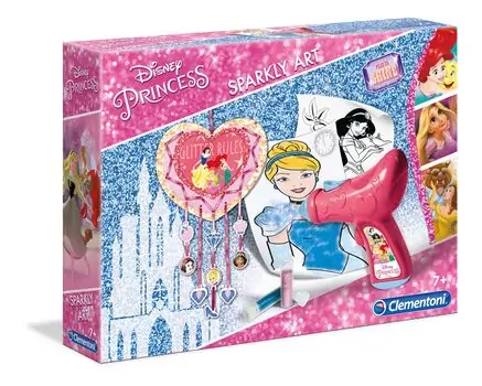 Clementoni Princess Sparkly art დასახატი ბრჭყვიალა თოფი აქსესუარებით 18510, 2 image