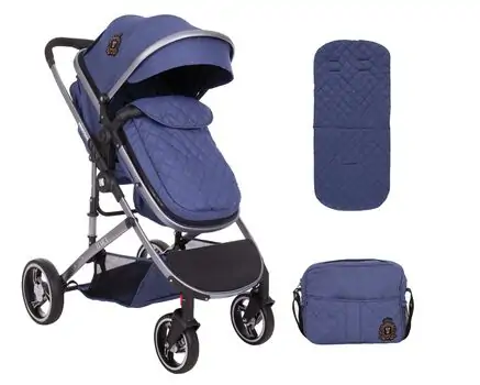 KikkaBoo Tiara 3in1 Dark Blue ახალშობილის ეტლის კომპლექტი, 2 image