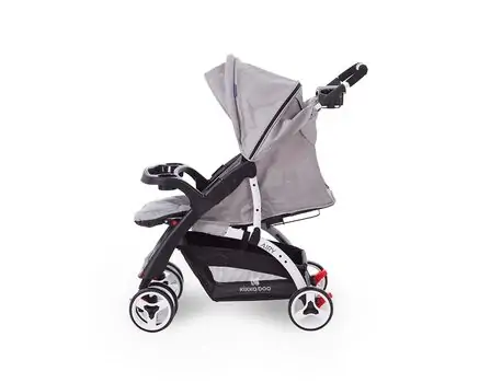 KikkaBoo Airy Grey Melange საბავშვო ეტლი, 5 image