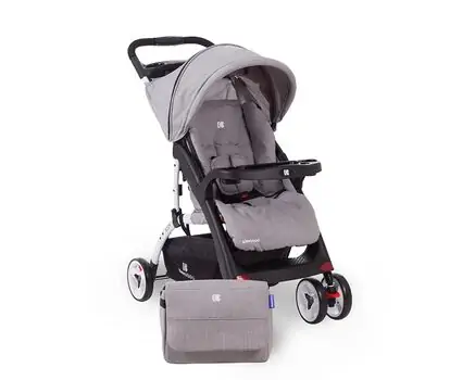 KikkaBoo Airy Grey Melange საბავშვო ეტლი