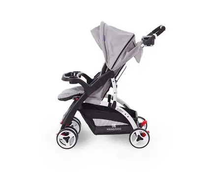 KikkaBoo Airy Grey Melange საბავშვო ეტლი, 6 image