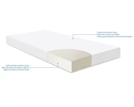 KikkaBoo Mattress Extra Comfort Helicopter Beige 60х120х8cm მატრასი ბამბის ზედაპირით, 4 image
