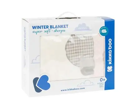 KikkaBoo-ს ახალშობილის პლედი Super soft baby blanket with sherpa 80/110 Pingui Family Pink, 3 image