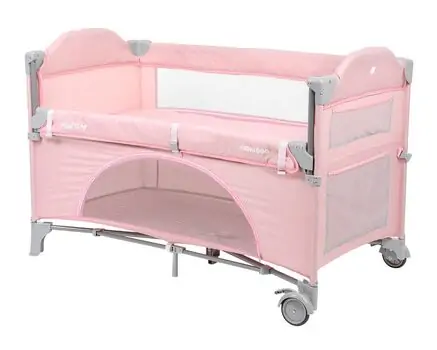 KikkaBoo Milky Way Pink 2 levels საწოლ მანეჟი, 3 image