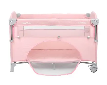 KikkaBoo Milky Way Pink 2 levels საწოლ მანეჟი, 6 image