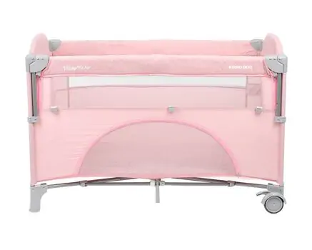 KikkaBoo Milky Way Pink 2 levels საწოლ მანეჟი, 5 image