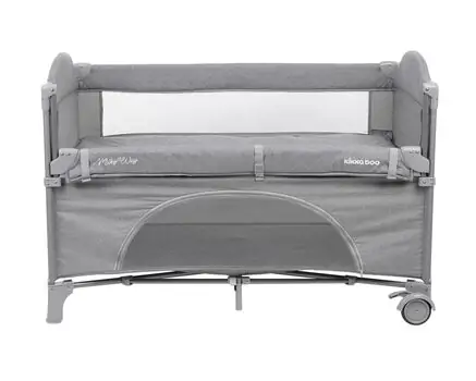 KikkaBoo Milky Way Grey 2 levels საწოლ მანეჟი, 12 image