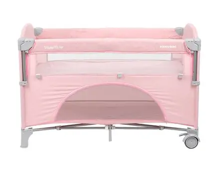 KikkaBoo Milky Way Pink 2 levels საწოლ მანეჟი, 4 image