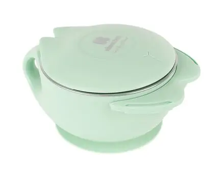 KikkaBoo Bowl stainless steel 200ml Cat Mint საბავშვო ჭურჭელი