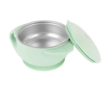KikkaBoo Bowl stainless steel 200ml Cat Mint საბავშვო ჭურჭელი, 2 image