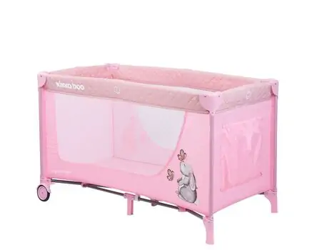 KikkaBoo Day & Night Pink Rabbit 2 levels საწოლ-მანეჟი, 7 image