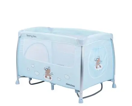 KikkaBoo Dreamy Bear Mint საწოლ-მანეჟი, 7 image