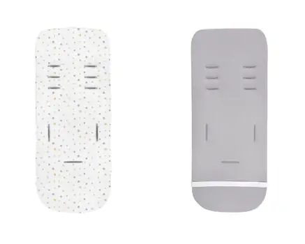 KikkaBoo-ს ეტლში ჩასაფენი მატრასი Memory foam stroller liner Dots Grey