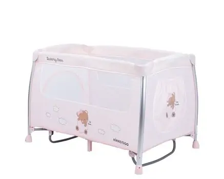 KikkaBoo Dreamy Bear Pink საწოლ-მანეჟი, 7 image