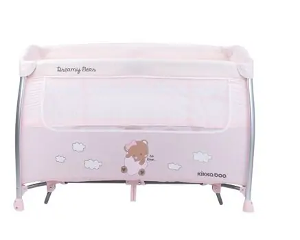 KikkaBoo Dreamy Bear Pink საწოლ-მანეჟი, 8 image