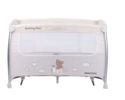 KikkaBoo Dreamy Bear Beige საწოლ-მანეჟი, 6 image