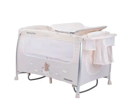 KikkaBoo Dreamy Bear Beige საწოლ-მანეჟი, 4 image