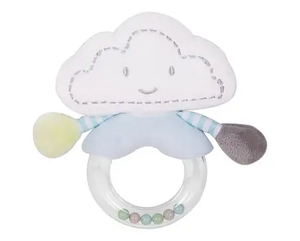 KikkaBoo Plastic rattle Sleepy Cloud ახალშობილის სათამაშო