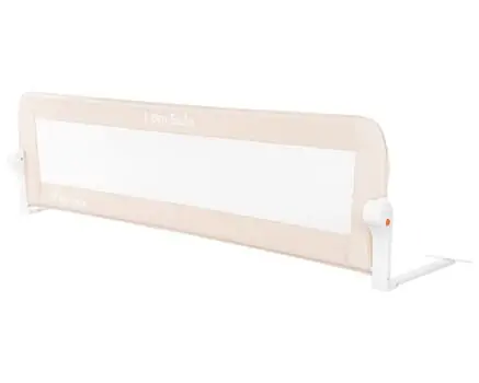 KikkaBoo Bedrail I am safe Beige 150cm საწოლის ჯებირი უსაფრთხოებისთვის