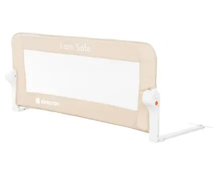 KikkaBoo Bedrail I am safe Beige 102cm საწოლის ჯებირი უსაფრთხოებისთვის