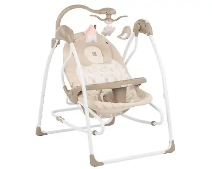 KikkaBoo Mia Stella Beige საბავშვო ელექტრო შეზლონგი