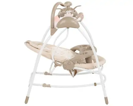 KikkaBoo Mia Stella Beige საბავშვო ელექტრო შეზლონგი, 5 image