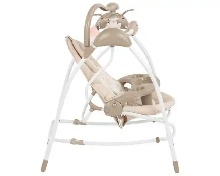 KikkaBoo Mia Stella Beige საბავშვო ელექტრო შეზლონგი, 3 image