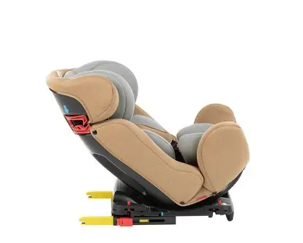 KikkaBoo-ს მანქანის სავარძელი (ქარსითი) 4 Safe ISOFIX Beige 2020, 5 image