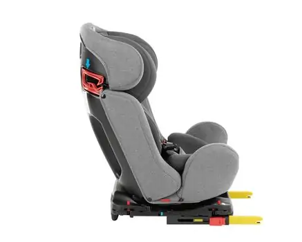 KikkaBoo-ს მანქანის სავარძელი (ქარსითი) 4 Safe ISOFIX Dark Grey 2020, 6 image