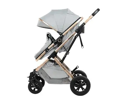 KikkaBoo Kaia Light Grey 3in1 საბავშვო ეტლის კომპლექტი, 5 image