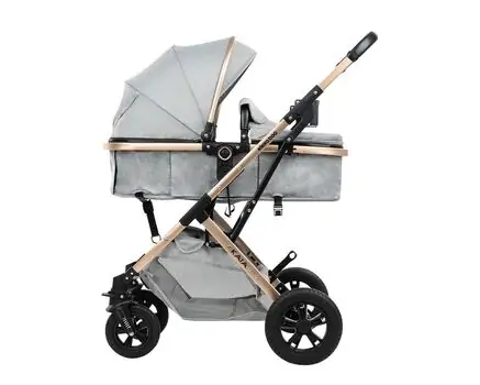 KikkaBoo Kaia Light Grey 3in1 საბავშვო ეტლის კომპლექტი, 7 image