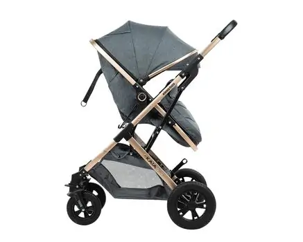 KikkaBoo Kaia Dark Grey 3in1 საბავშვო ეტლის კომპლექტი, 4 image