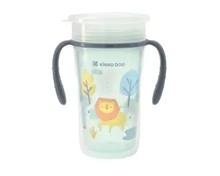 KikkaBoo Sippy cup 360° Owl წვენის ბოთლი