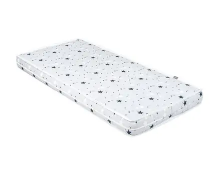KikkaBoo Mattress DayDream 60x120x10cm Stars Grey ბამბის მატრასი