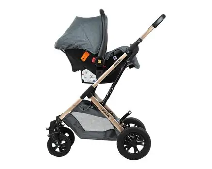 KikkaBoo Kaia Dark Grey 3in1 საბავშვო ეტლის კომპლექტი, 8 image
