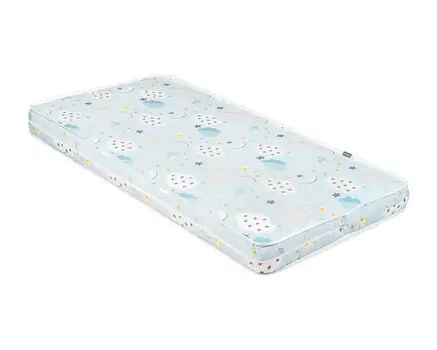 KikkaBoo Mattress DayDream 60x120x10cm Clouds Blue ბამბის მატრასი, 2 image