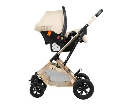 KikkaBoo Kaia Beige 3in1 საბავშვო ეტლის კომპლექტი, 8 image