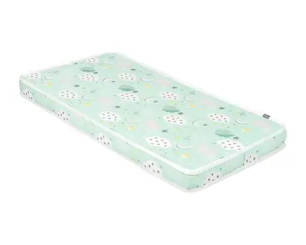 KikkaBoo-ს ბამბის მატრასი Mattress Fantasia 60x120x7cm Clouds Mint