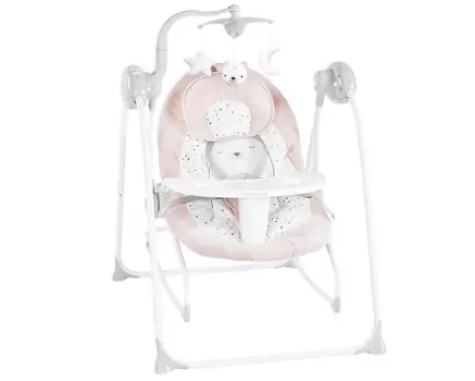 KikkaBoo Electrical swing & Bouncer Dozy Bear with me Beige საბავშვო ელექტრო შეზლონგი, 8 image