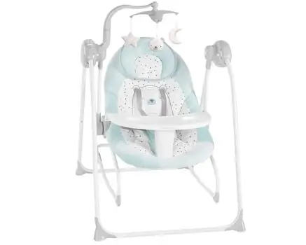 KikkaBoo Electrical swing & Bouncer Dozy Bear with me Mint საბავშვო ელექტრო შეზლონგი