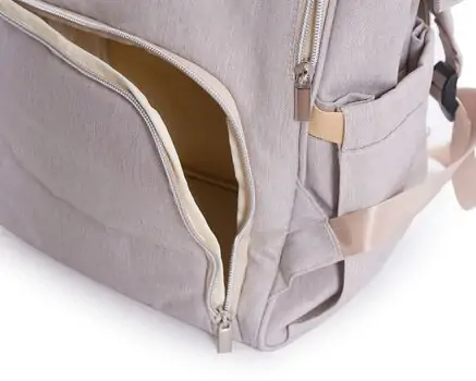 KikkaBoo-ს დედის ჩანთა Mama bag Siena Light Grey, 6 image