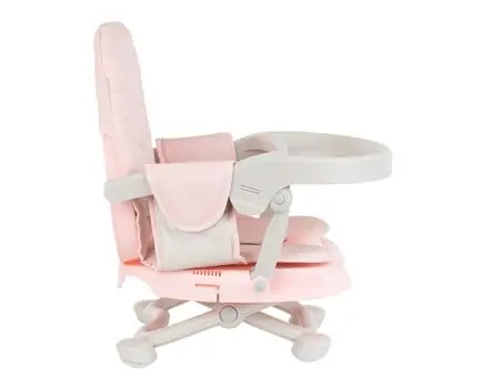 KikkaBoo Booster seat Pappo Pink საკვები სკამ-მაგიდა, 4 image