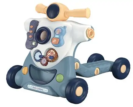 KikkaBoo-ს საბავშვო ვოლქერი 4 in 1 Walker & Scooter Robo Beige, 2 image
