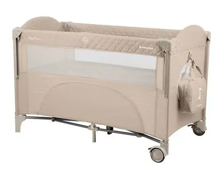 KikkaBoo Milky Way Beige 2 levels საწოლ მანეჟი, 6 image