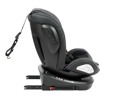 KikkaBoo Stark Dark Grey მანქანის სავარძელი (ქარსითი), 4 image
