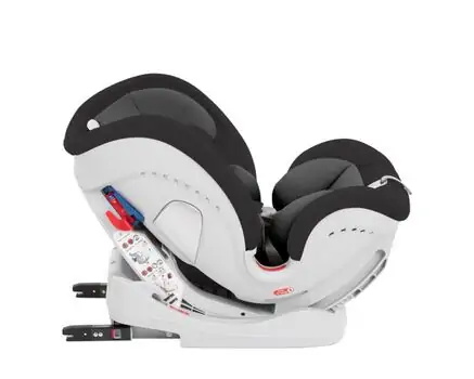 KikkaBoo 4in1 (ISOFIX) Black მანქანის სავარძელი (ქარსითი), 6 image