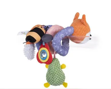 BALI BAZOO FOX CRIB SPIRAL ORANGE 80566 - ახალშობილის სათამაშო, 2 image