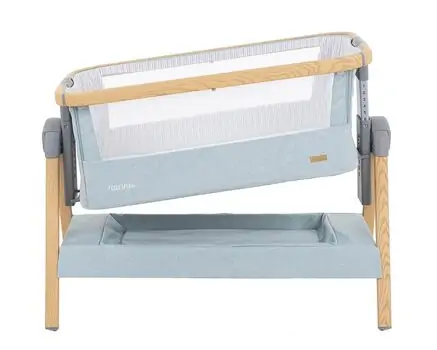 KikkaBoo Nanna Mint Wood ახალშობილის საწოლი, 7 image